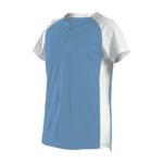 Alleson Athletic 522PDW Womens Two Button Fastpitch Jersey Front Thumbnail
