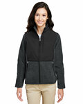 core365 ce890w ladies' journey summit hybrid full-zip Front Thumbnail