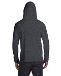 Anvil by Gildan 987AN Cotton Long Sleeve Hooded T-Shirt Back Thumbnail
