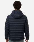 Weatherproof 26715 Men's Lightweight Poly-filled Hooded Puffer Jacket Back Thumbnail