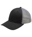 Mega Cap 6901M Poly Cotton Twill Trucker Cap Front Thumbnail