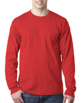 bayside ba8100 adult 6.1 oz., 100% cotton long sleeve pocket t-shirt Front Thumbnail