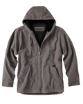 dri duck dd5090t men's 100% cotton 12 oz. canvas/polyester thermal lining hooded tall laredo jacket Front Thumbnail
