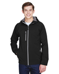north end 88166 men's prospect two-layer fleece bonded soft shell hooded jacket Front Thumbnail