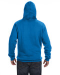 J America JA8824 Adult Premium Fleece Pullover Hooded Sweatshirt Back Thumbnail