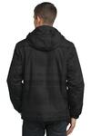 port authority j320 brushstroke print insulated jacket Back Thumbnail