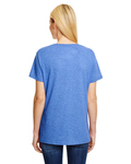 hanes 42vt ladies' x-temp® triblend v-neck t-shirt Back Thumbnail