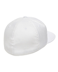 flexfit 6297f adult wooly twill pro baseball on-field shape cap with flat bill Back Thumbnail