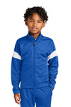 Sport-Tek YST800 Youth Travel Full-Zip Jacket Front Thumbnail