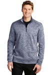 sport-tek st226 posicharge ® electric heather fleece 1/4-zip pullover Front Thumbnail