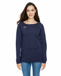 Under Armour 1305784 Ladies' Hustle Fleece Crewneck  Sweatshirt Front Thumbnail