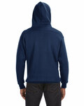J America JA8830 Adult Sport Lace Hooded Sweatshirt Back Thumbnail