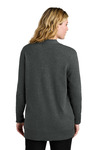 port authority lsw2890 women's easy care open-front cardigan sweater Back Thumbnail