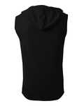 a4 n3410 men's cooling performance sleeveless hooded t-shirt Back Thumbnail