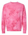 Independent Trading Co. PRM3500TD Unisex Midweight Tie-Dyed Sweatshirt Front Thumbnail