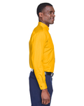 Harriton M500 Men's Easy Blend™ Long-Sleeve Twill Shirt with Stain-Release Side Thumbnail