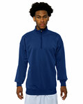 a4 n4282 adult sprint fleece quarter-zip Front Thumbnail