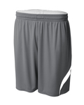 a4 nb5364 youth performance double/double reversible basketball short Front Thumbnail