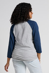 Jerzees J560R Unisex Premium Blend Combed Ring Spun 3/4-Sleeve Raglan Back Thumbnail