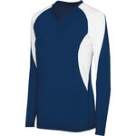 HighFive 342182 Ladies Long Sleeve Court Jersey Front Thumbnail