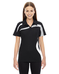 north end 78645 ladies' impact performance polyester piqué colorblock polo Side Thumbnail
