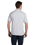 Hanes 054 Adult 50/50 EcoSmart® Jersey Knit Polo Back Thumbnail