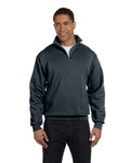 jerzees 995m nublend ® 1/4-zip cadet collar sweatshirt Front Thumbnail