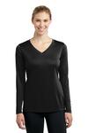 sport-tek lst353ls ladies long sleeve posicharge ® competitor™ v-neck tee Front Thumbnail