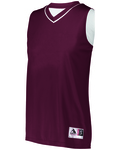 Augusta Sportswear 154 Ladies' Reversible Two-Color Sleeveless Jersey Front Thumbnail