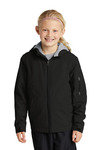 sport-tek yst56 youth waterproof insulated jacket Front Thumbnail