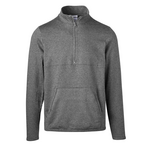 soffe 6535mu adult fleece quarter zip - made in the usa Front Thumbnail