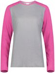 Augusta Sportswear AS6883 Ladies Gameday Vintage Long Sleeve Tee Front Thumbnail