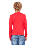 Bella + Canvas 3501Y Youth Jersey Long-Sleeve T-Shirt Back Thumbnail