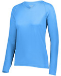 augusta sportswear 2797 ladies' attain wicking long-sleeve t-shirt Front Thumbnail