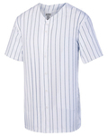 Augusta Sportswear 1685 Pinstripe Full-Button Jersey Front Thumbnail