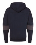 j america ja8832 unisex sport lace mvp pullover hooded sweatshirt Back Thumbnail