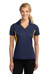 Sport-Tek LST655 Ladies Side Blocked Micropique Sport-Wick ® Polo Front Thumbnail