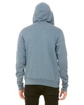 Bella + Canvas 3739 Unisex Sponge Fleece Full-Zip Hooded Sweatshirt Back Thumbnail