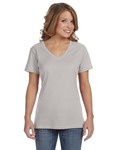 Anvil 392A Ladies' Featherweight V-Neck T-Shirt Front Thumbnail