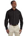 harriton m510 men's 3.1 oz. essential poplin Front Thumbnail