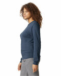 Gildan G674 Unisex Softstyle CVC Long Sleeve T-Shirt Side Thumbnail