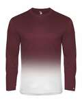 Badger Sport BG2204 Ombre L/S Youth Tee Front Thumbnail