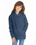 Hanes P473 Youth 7.8 oz. EcoSmart® 50/50 Pullover Hooded Sweatshirt Front Thumbnail