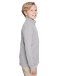 Team 365 TT31HY Youth Zone Sonic Heather Performance Quarter-Zip Side Thumbnail