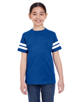 lat 6137 youth football fine jersey t-shirt Back Thumbnail