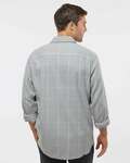 Burnside B8210 Men's Plaid Flannel Shirt Back Thumbnail