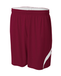 a4 nb5364 youth performance double/double reversible basketball short Front Thumbnail