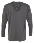 badger sport 4105 b core l/s hood tee Back Thumbnail