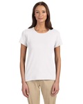 devon & jones dp182w ladies' perfect fit™ shell t-shirt Front Thumbnail