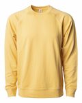 independent trading co. ss1000c icon unisex lightweight loopback terry crewneck sweatshirt Front Thumbnail